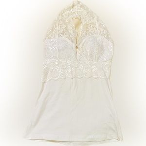 3 for $24! Lace Halter Tank Top